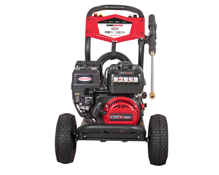 Simpson Clean Machine CM61227(-S) 3100 PSI at 2.3 GPM Cold Water Residential Gas Pressure Washer - 61227S