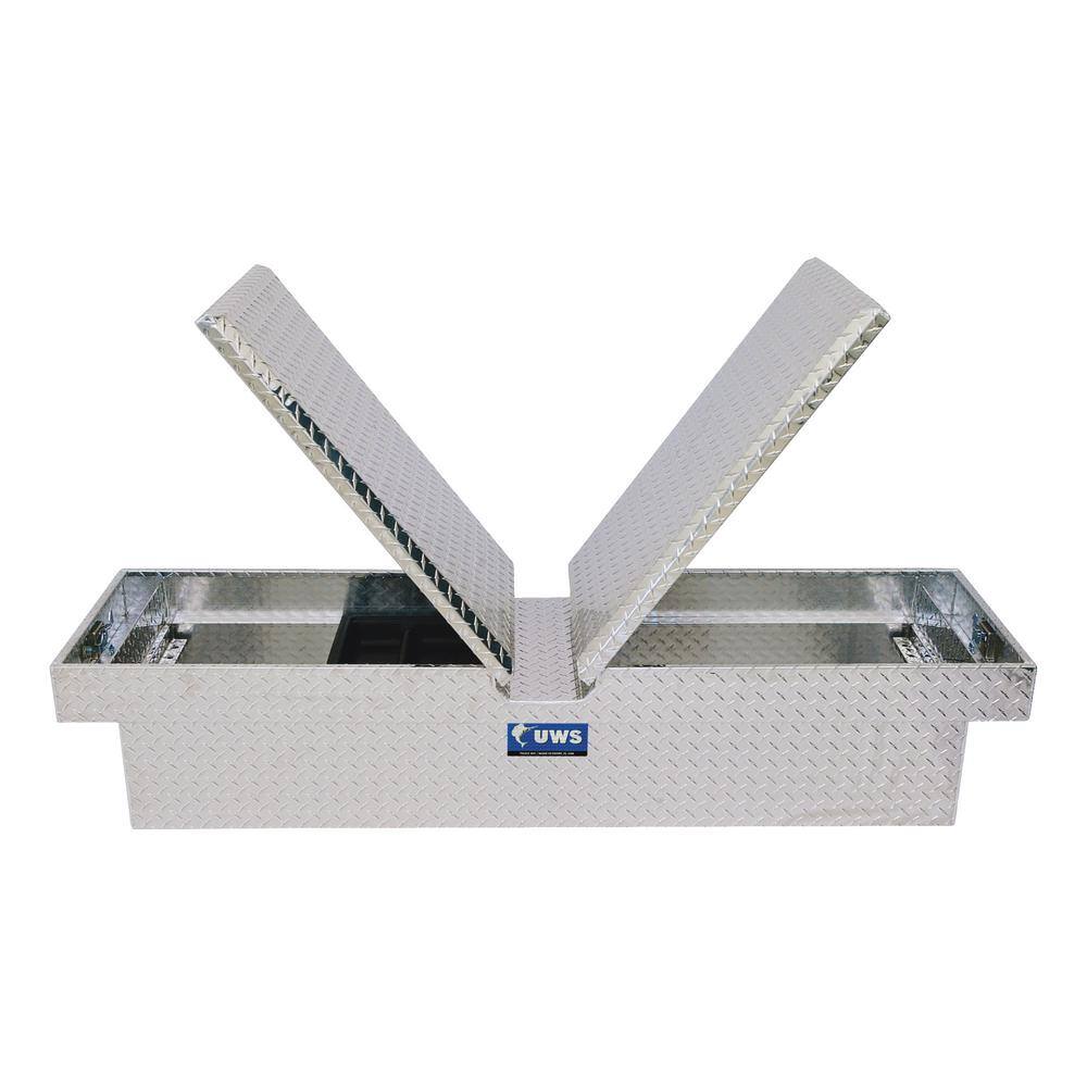 UWS 69 in. Bright Aluminum Gull Wing Crossover Truck Tool Box (Heavy Packaging) TB-69