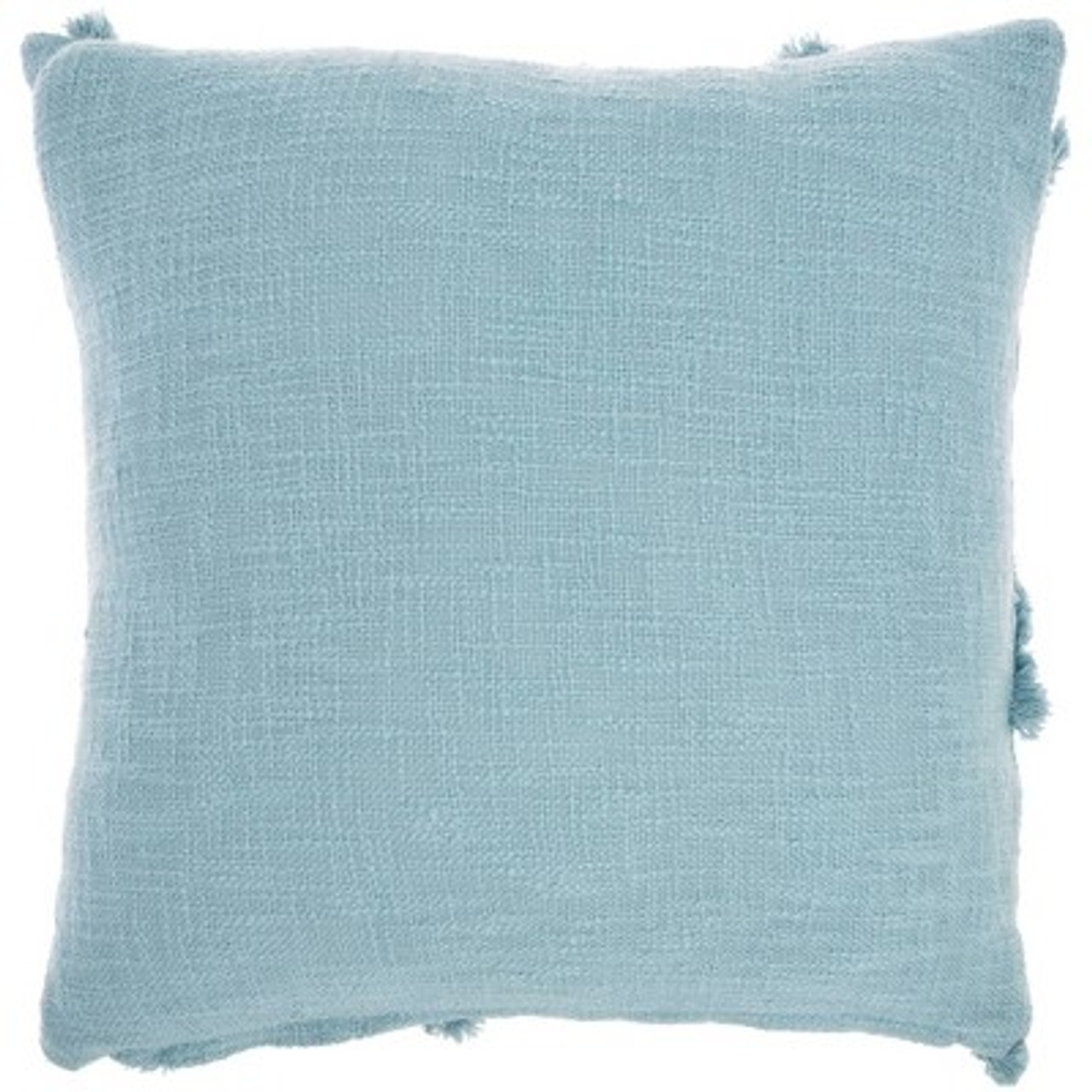 18x18 Life Styles Distressed Diamond Square Throw Pillow Aqua - Mina Victory