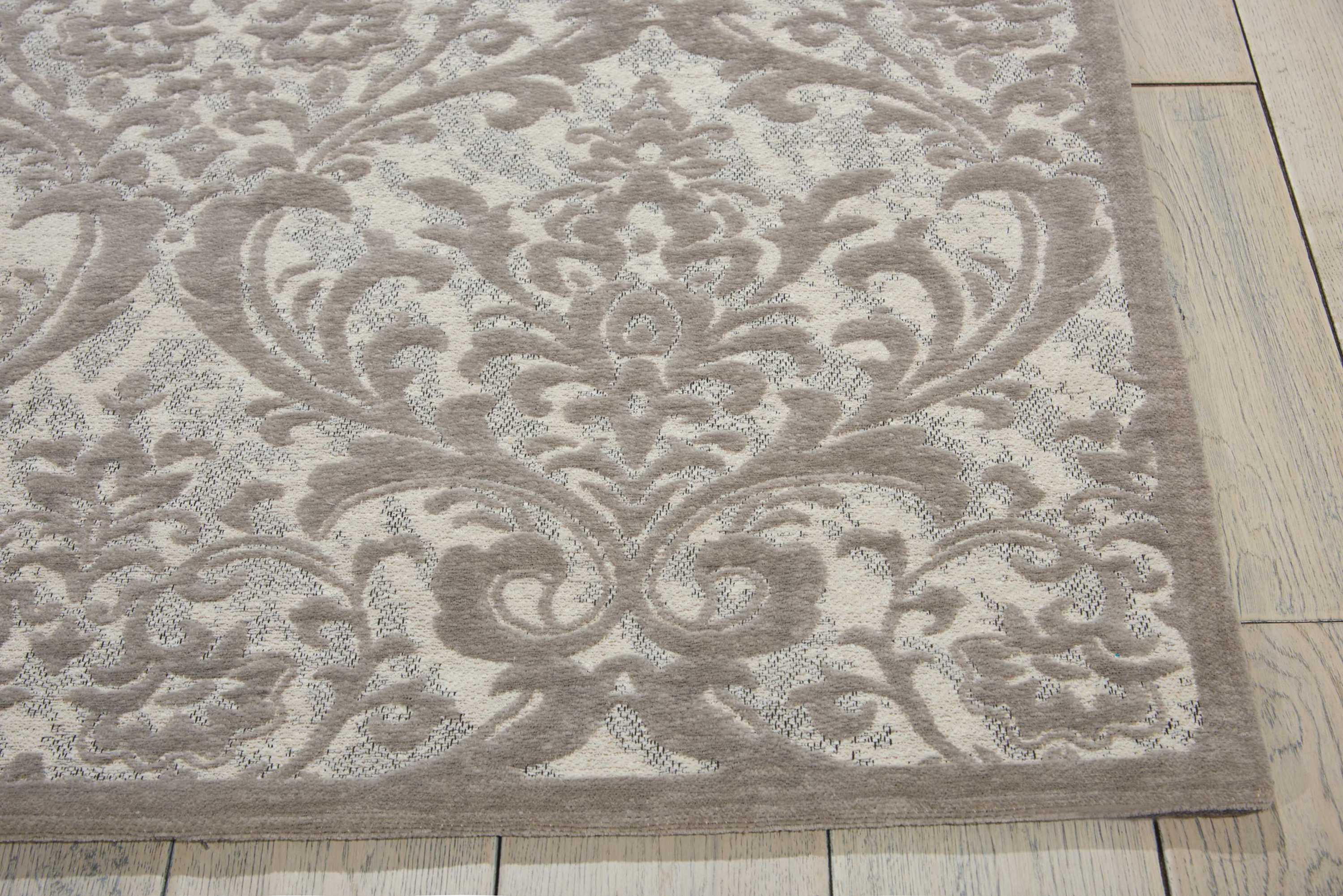 Damask Ivory/Grey Rug