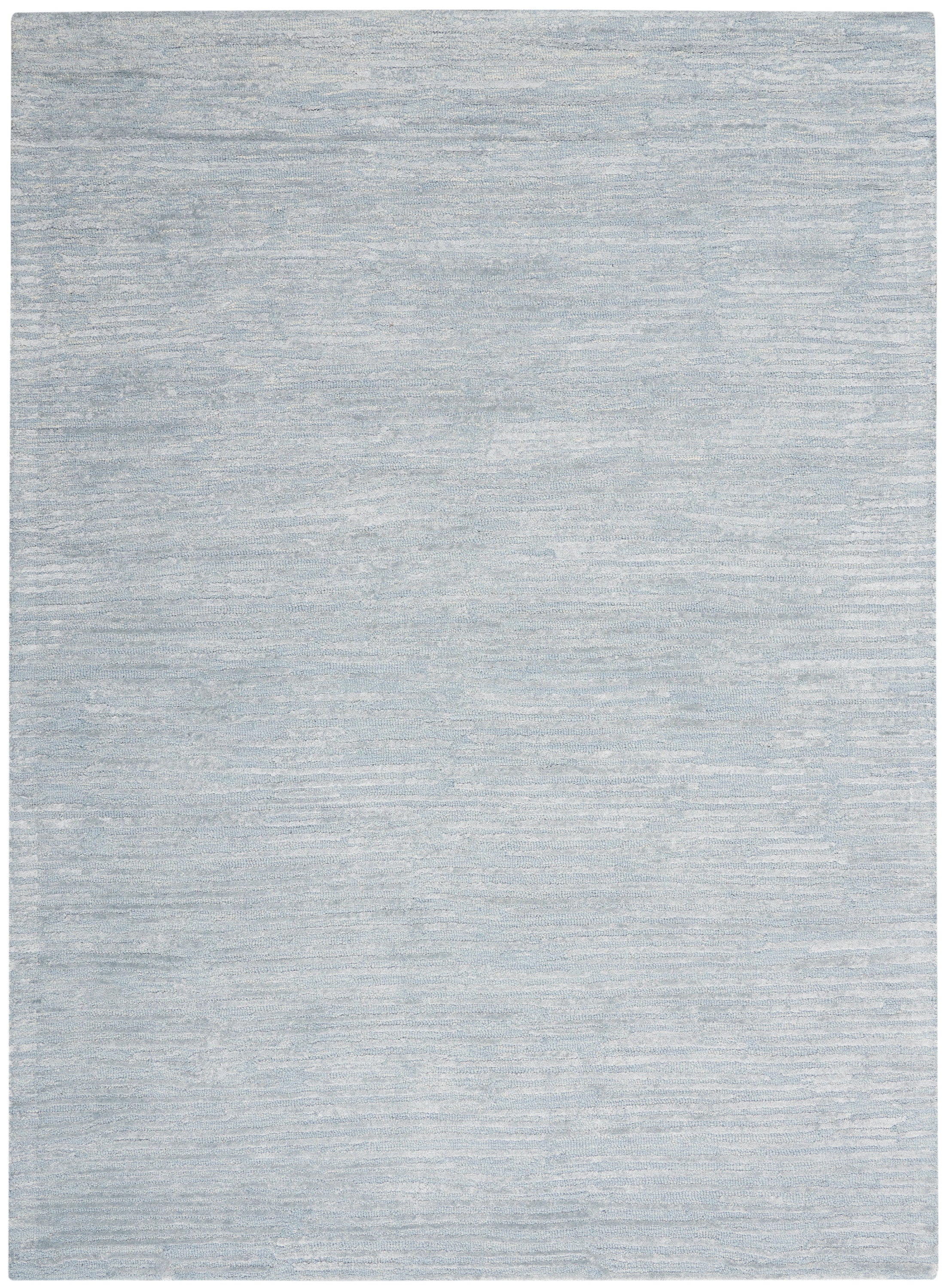 Linear Light Blue Rug