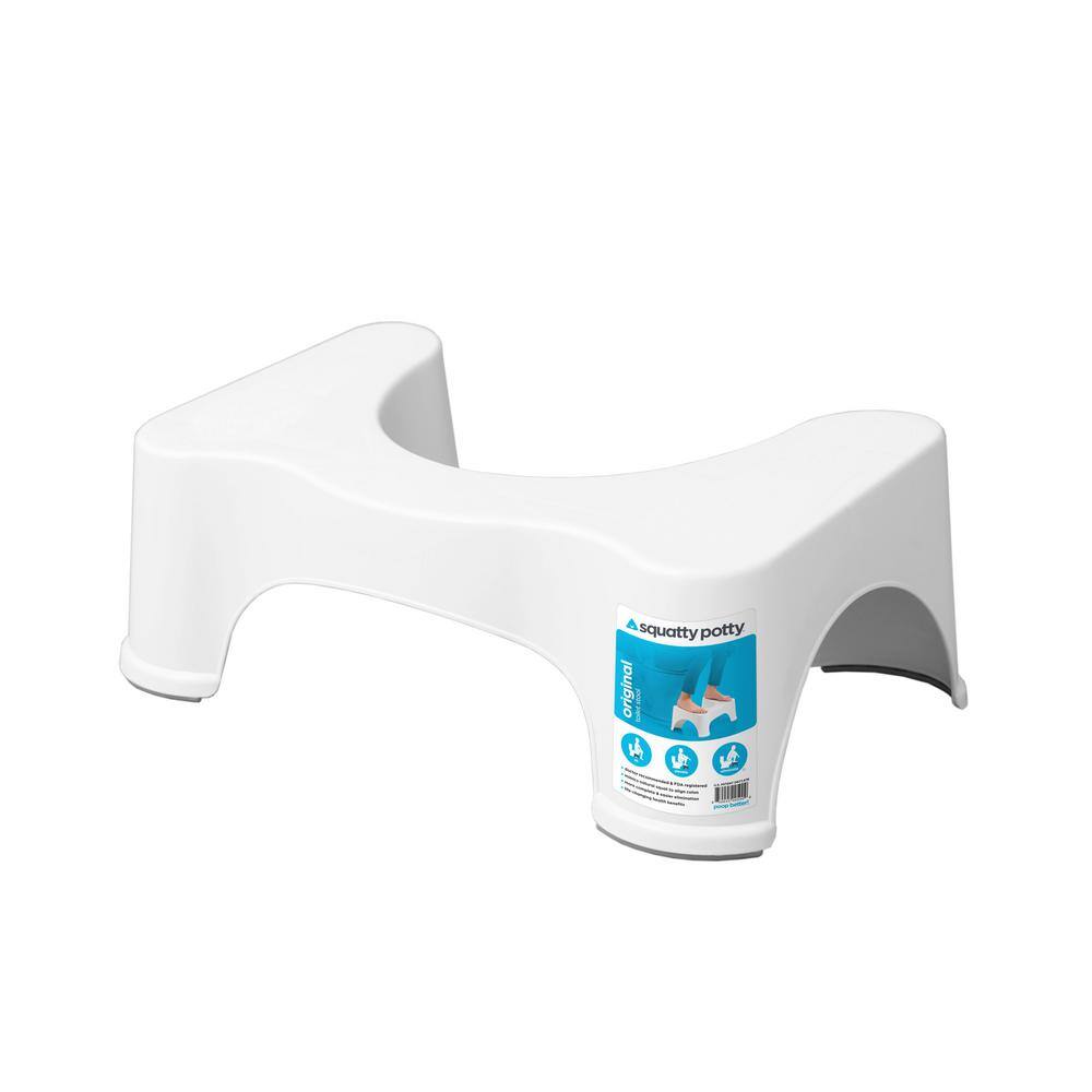 Squatty Potty 7in. Ecco Plastic Toilet Stool in White sp-e-7