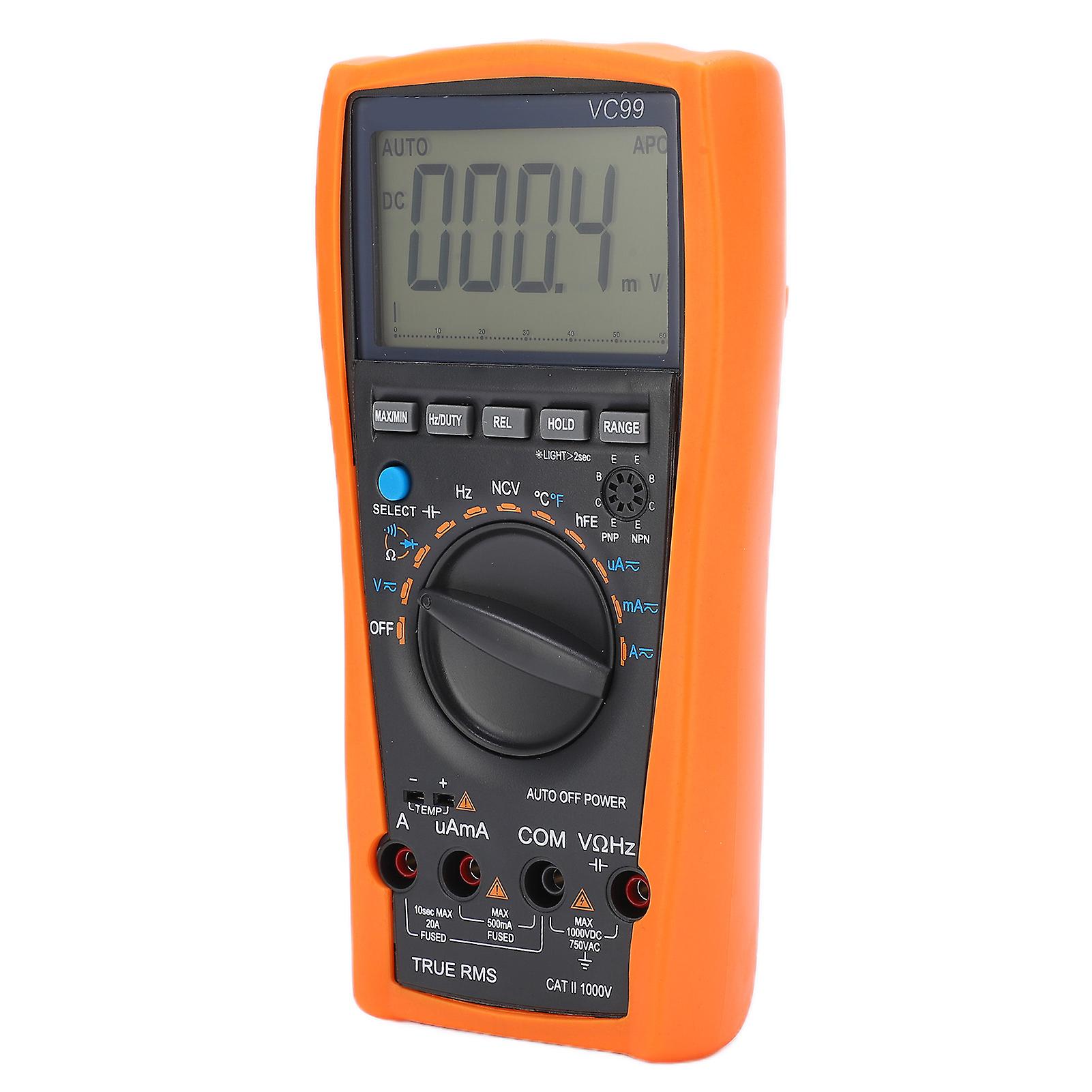 Vc99 6000 Count Multimeter Led Digital Multimeter With Ncv And High Accuracy Multifunction And Durable For Electricity Test