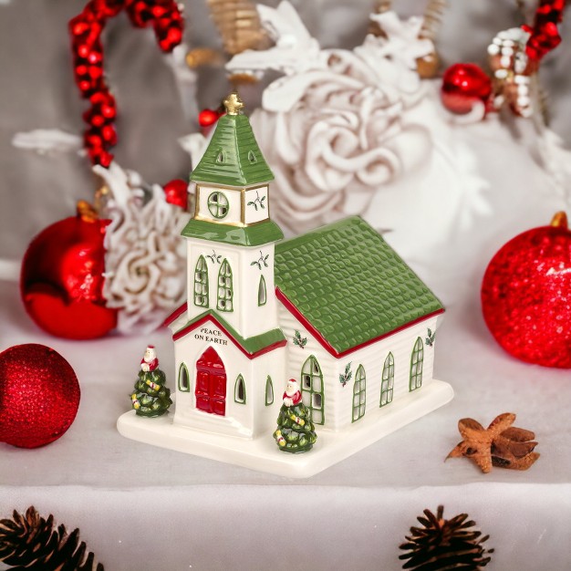 Spode Christmas Tree Led Village Church 5 75 X 5 X 6 5 Inch