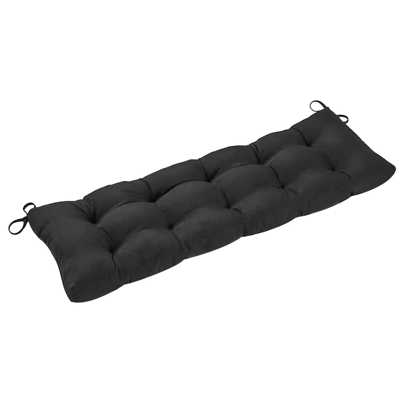 KENBI Black Outdoor Bench Cushion Cotton Garden Furniture