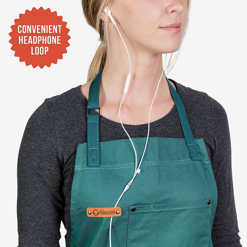 Chef Pomodoro Apron For Men And Women With Pockets - Top Chef Recommended - Grill Apron