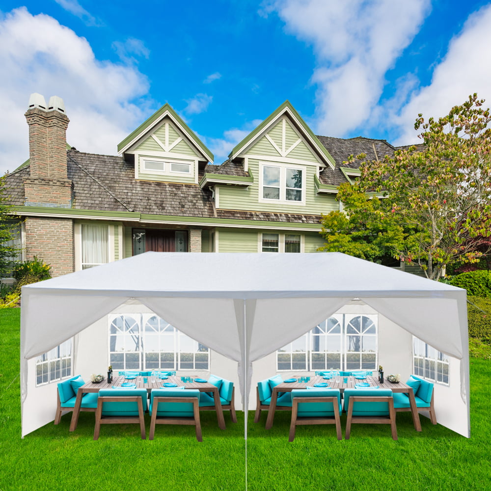 Ktaxon 10' x 20' Party Tent Wedding Canopy Tent Pavilion w/6 Side Walls White