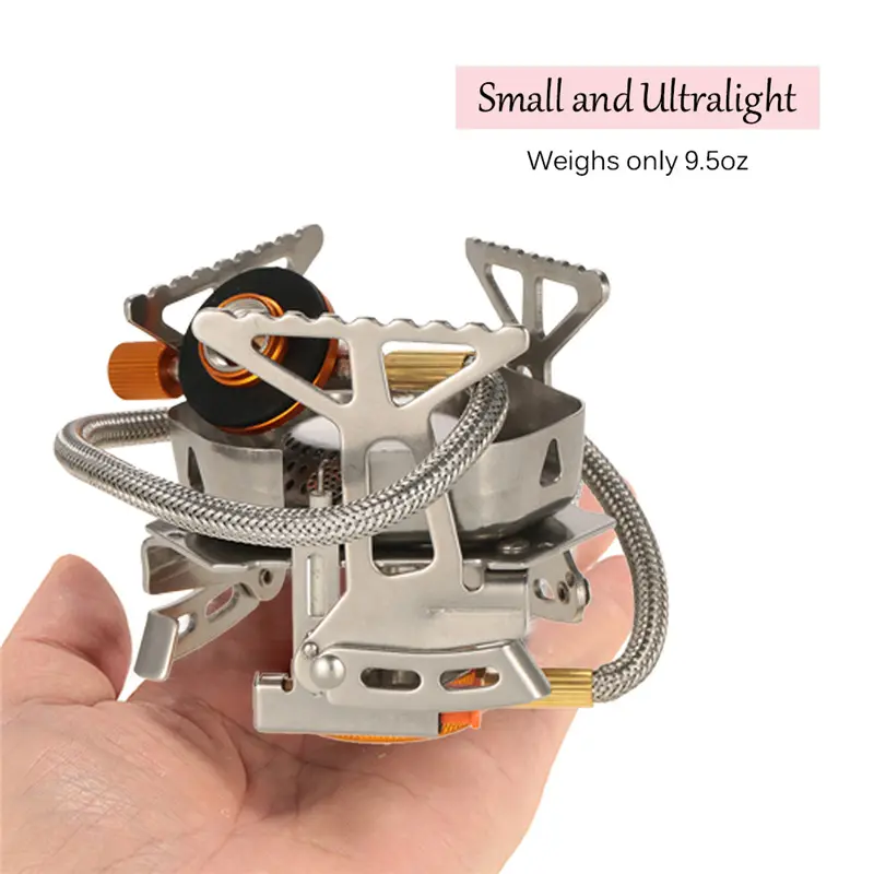 New Outdoor Stove Portable Camping Windproof Folding Gas Stove for Hiking Cooking Picnic BBQ Burners Stove