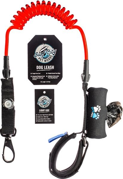 Surf City Pet Works Reflective Bungee Hands-Free Running Dog Leash