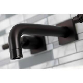 Kingston Brass Milano 2-Handle Wall-Mount Bathroom Faucets in Oil Rubbed Bronze HKS6125ML