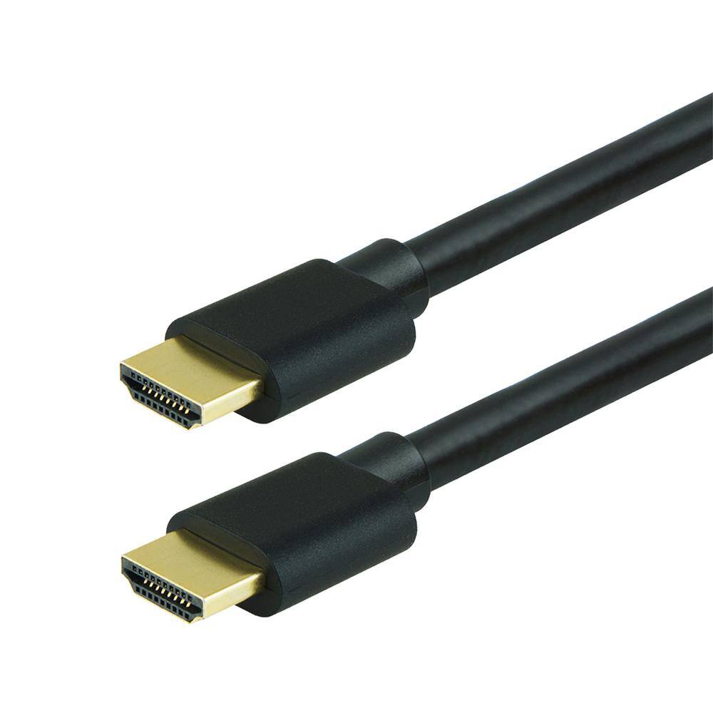 GE 3 ft. 4K HDMI 2.0 Cable with Ethernet and Gold Plated Connectors in Black 34475