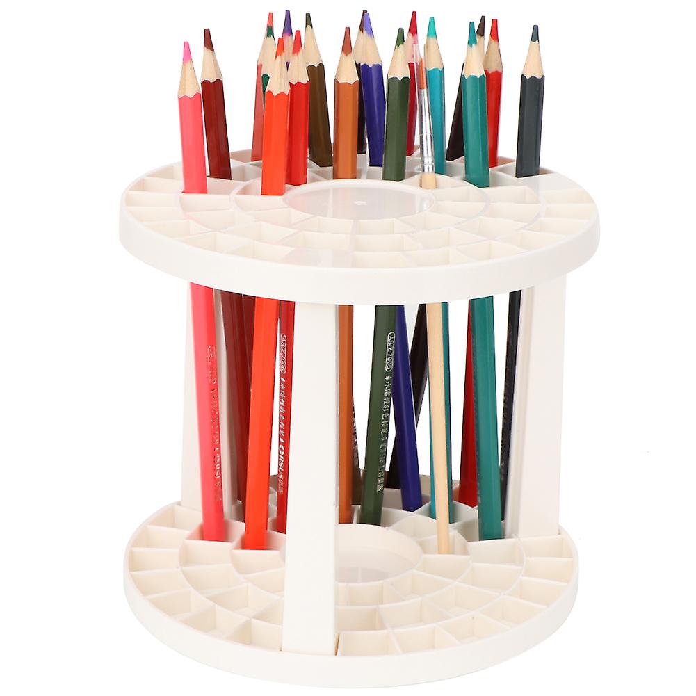 Popular Practical Multi-functional Plastic Pen Holder Round Pen Stand Large Volume