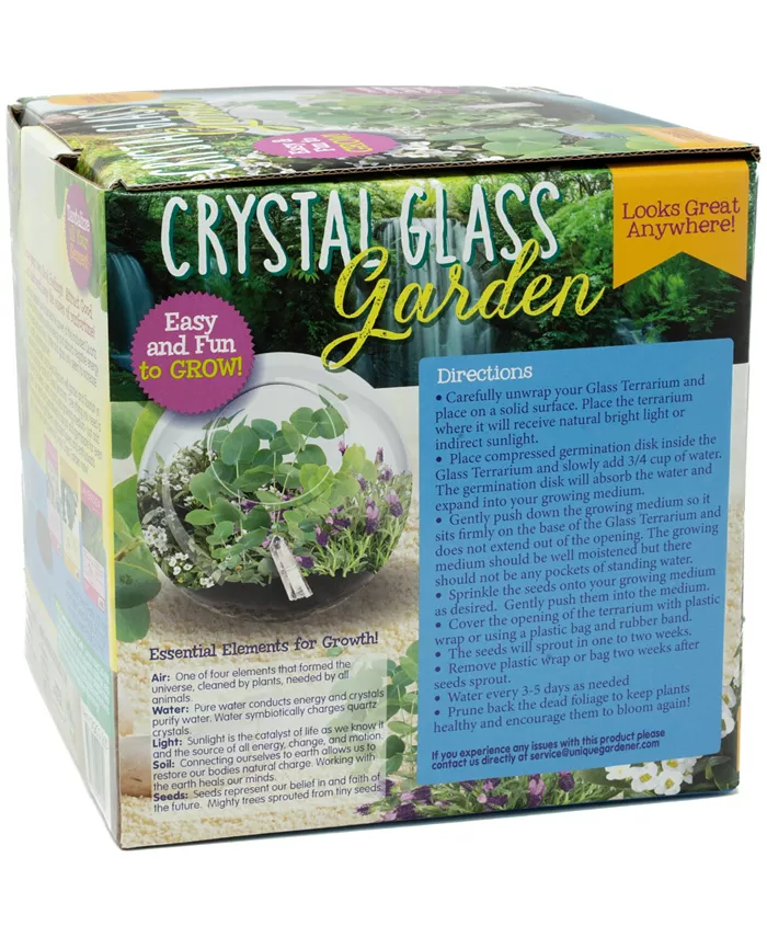 Areyougame Unique Gardener Glass Terrarium Crystal Glass Garden Plant Kit