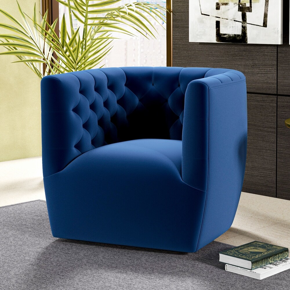 Luxor Mid Century Modern Swivel Accent Comfy Chair