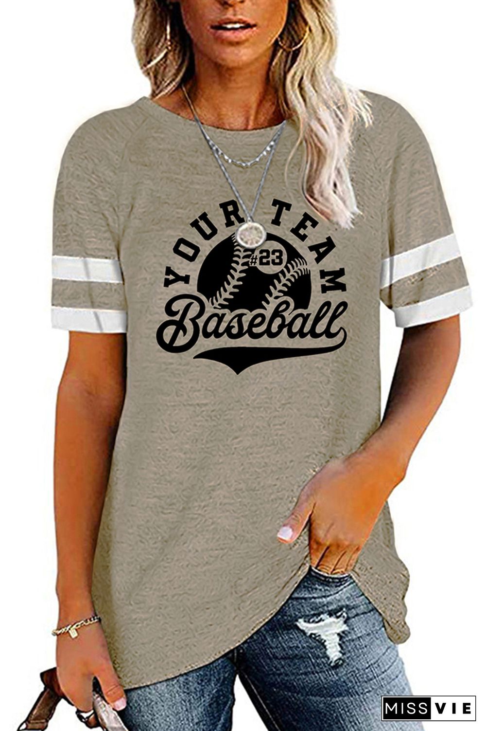 Baseball Team Logo Graphic Tee Wholesale