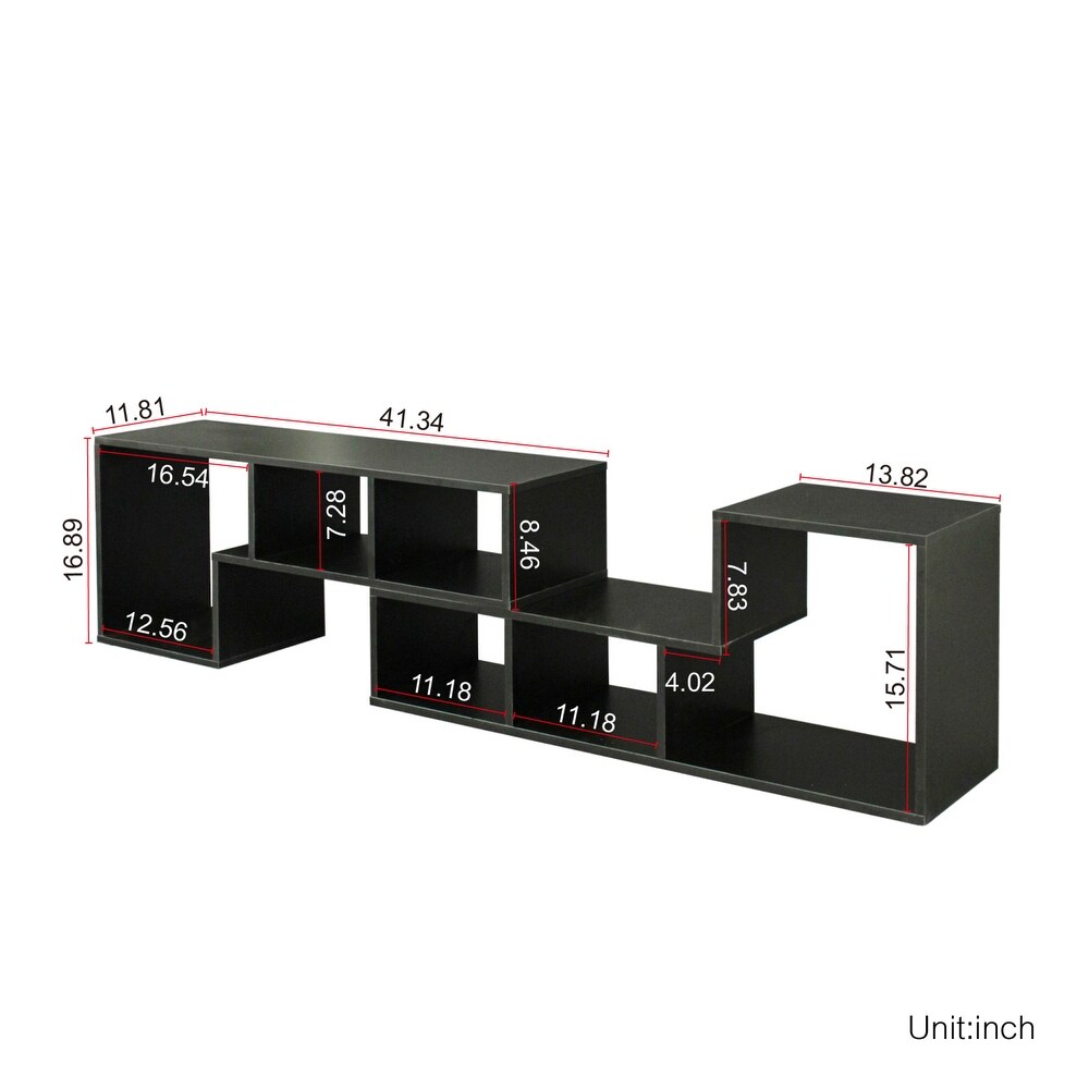 Double L Shaped TV Stand，Display Shelf