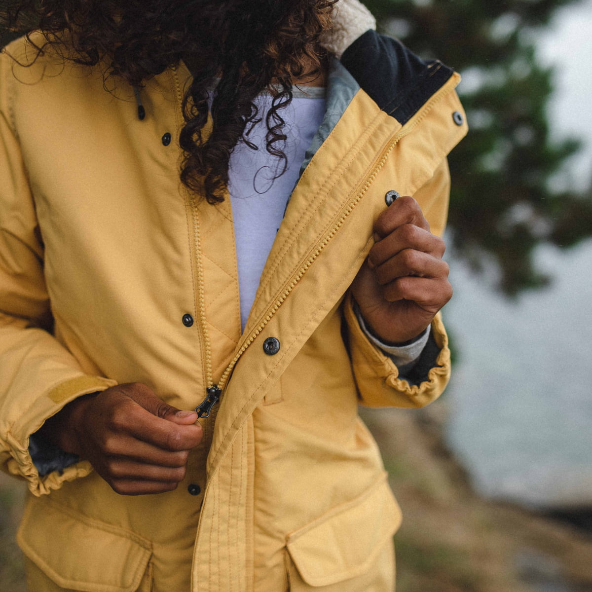 Alaska Recycled Jacket - Ochre Yellow