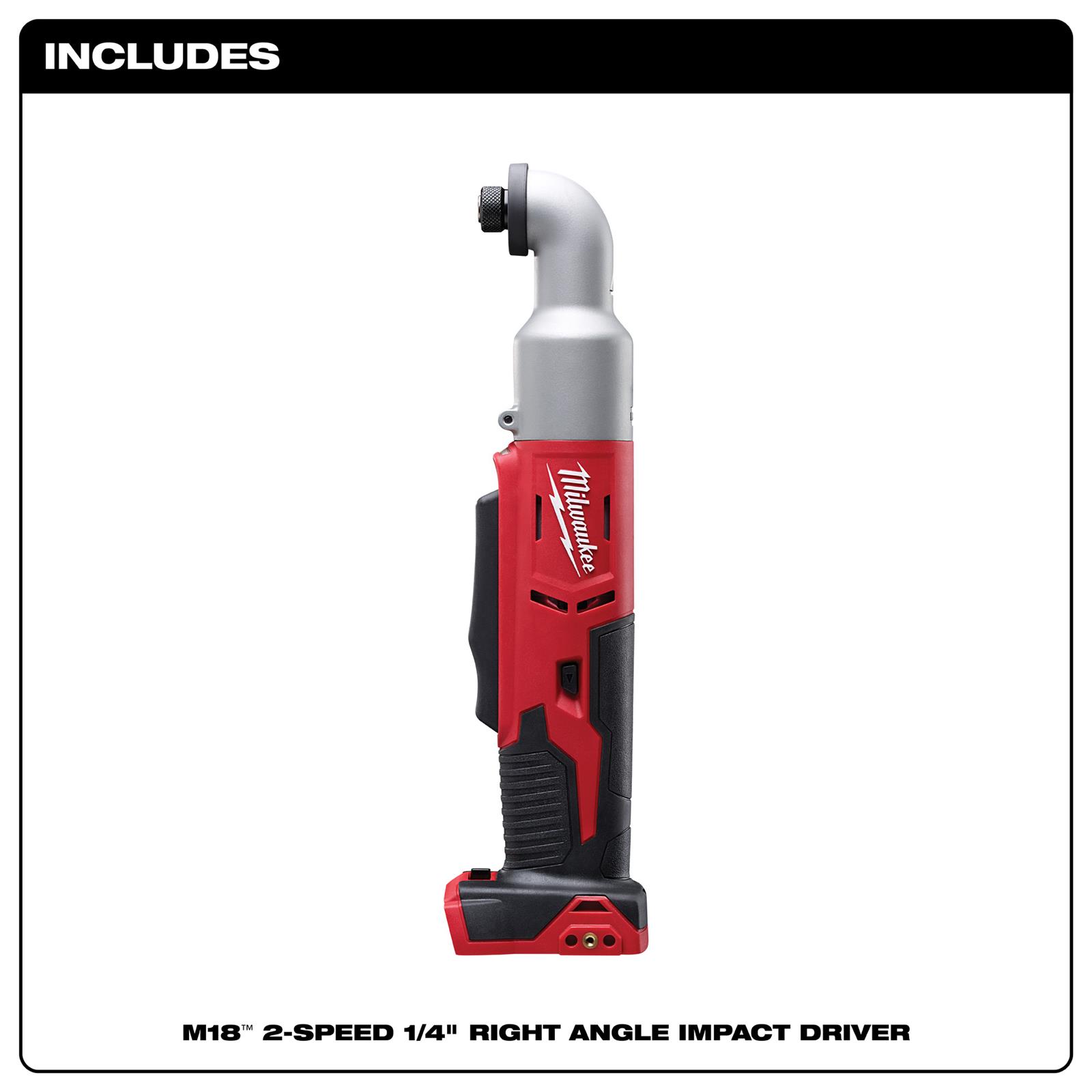 Milwaukee Tool 2667-20 Milwaukee M18 Cordless 2-Speed Right Angle Impact Drivers