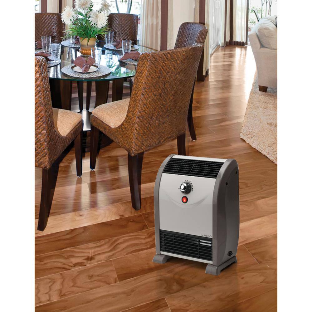 Lasko Automatic Air Flow 1500-Watt Electric Convection Portable Space Heater with Tip-Over Safety Switch 5812