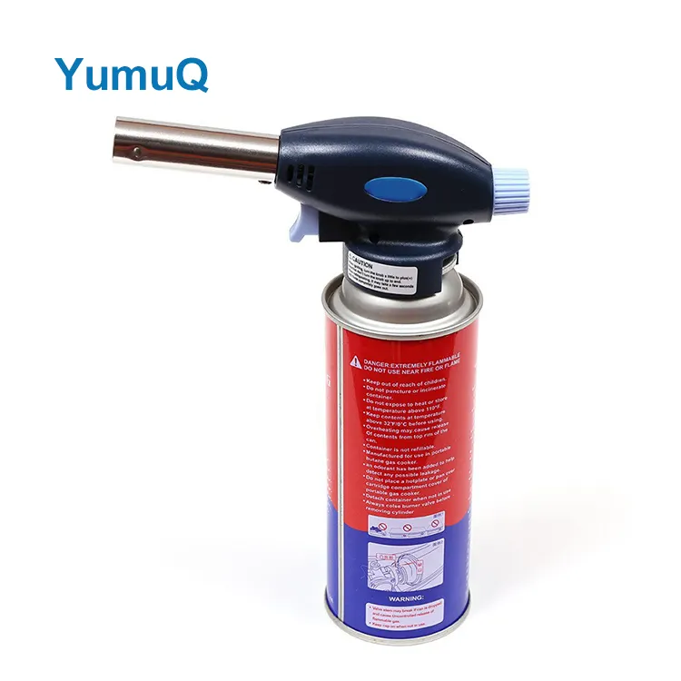 YumuQ ABS + Steel + Copper Portable Piezo Gas Refill Torch Lighter Fire Igniter Camping Ignition For Outdoor