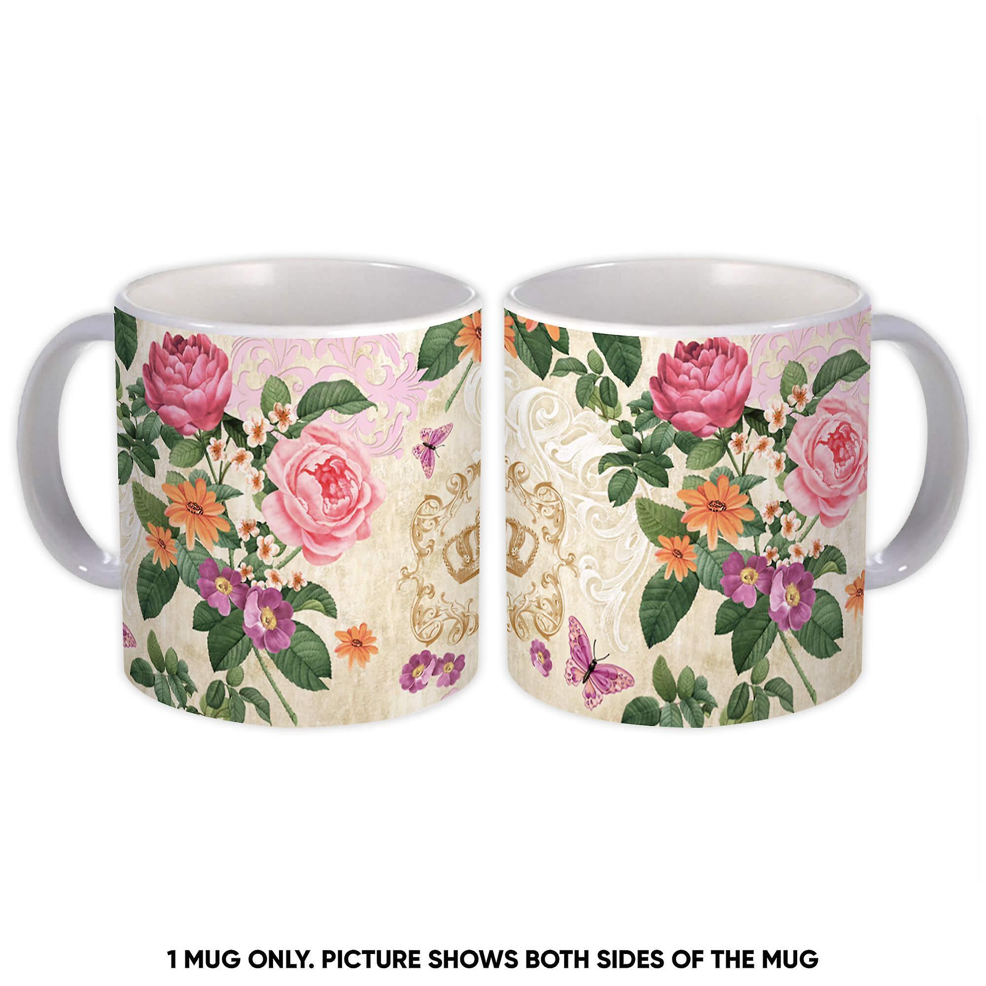 Gift Mug: Roses Crown Flower