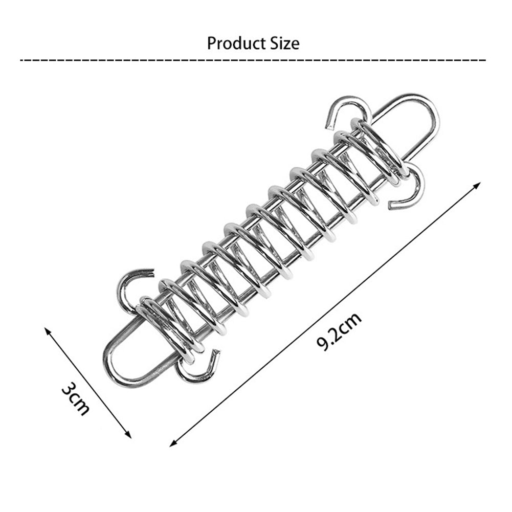 Outdoor Camping Tent Spring Wind Rope Buckle Fix Hook Buckles (Red 1pc)