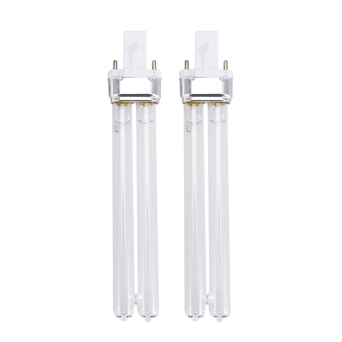 2pcs 11w Ultraviolet Uv Disinfection Light Lamps Uv Sterilization Light Bulbs For Sterilizer Fish Tank (g23 Lamp Base)