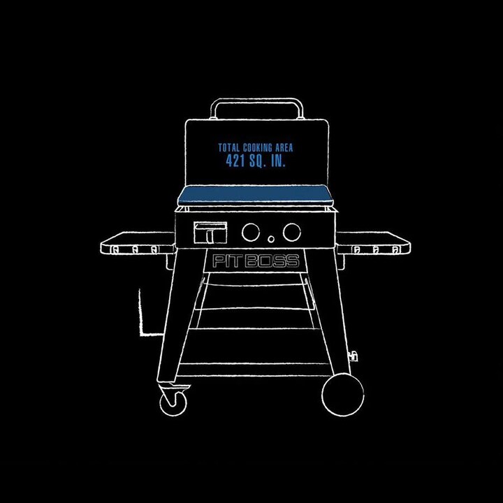 Pit Boss Ultimate 2-Burner Lift-Off Propane Griddle