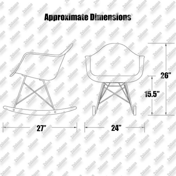 Natural Wood Metal Wire Plastic Rocker Chair Rocking Lounge Bedroom Living Room With Arms Back Nursery Accent