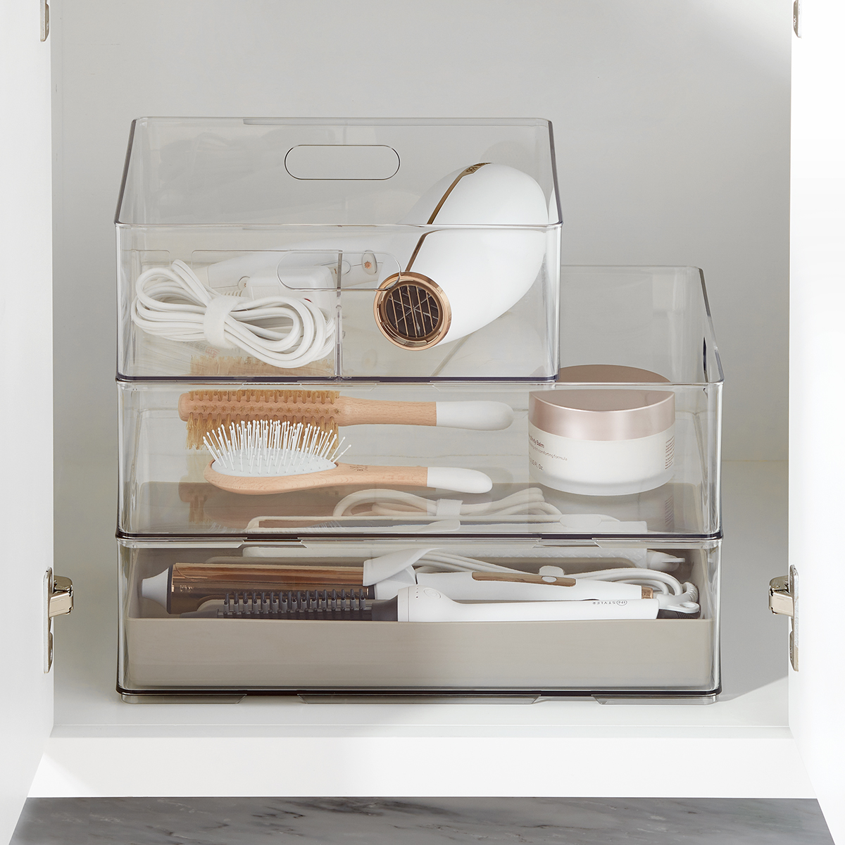 The Home Edit Stackable Hair Tool Bin