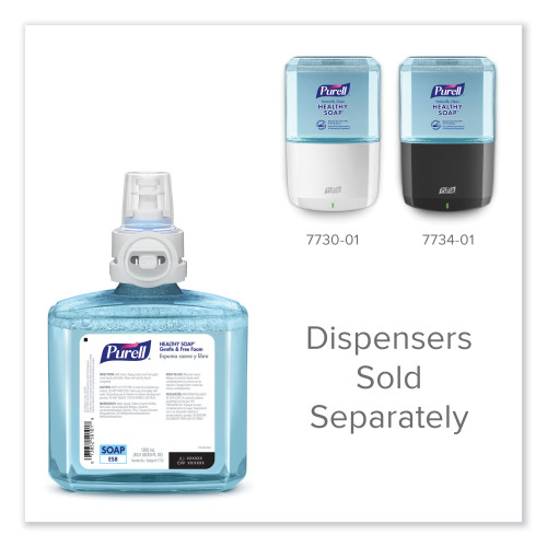 PURELL HEALTHY SOAP Gentle and Free Foam， For ES8 Dispensers， Fragrance-Free， 1，200 mL， 2/Carton (777202)