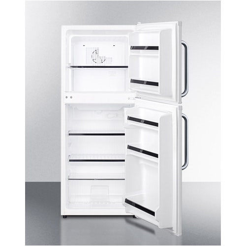 Summit Appliance FF71ESTB Energy Star Qualified Two-Door Refrigerator-Freezer With Towel Bar Handles