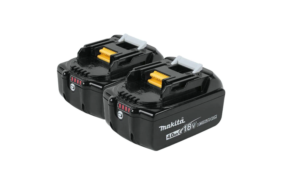 Makita BL1840B-2 18-Volt LXT Lithium-Ion High Capacity Battery Pack 4.0Ah with LED Charge Level Indicator (2-Pack)