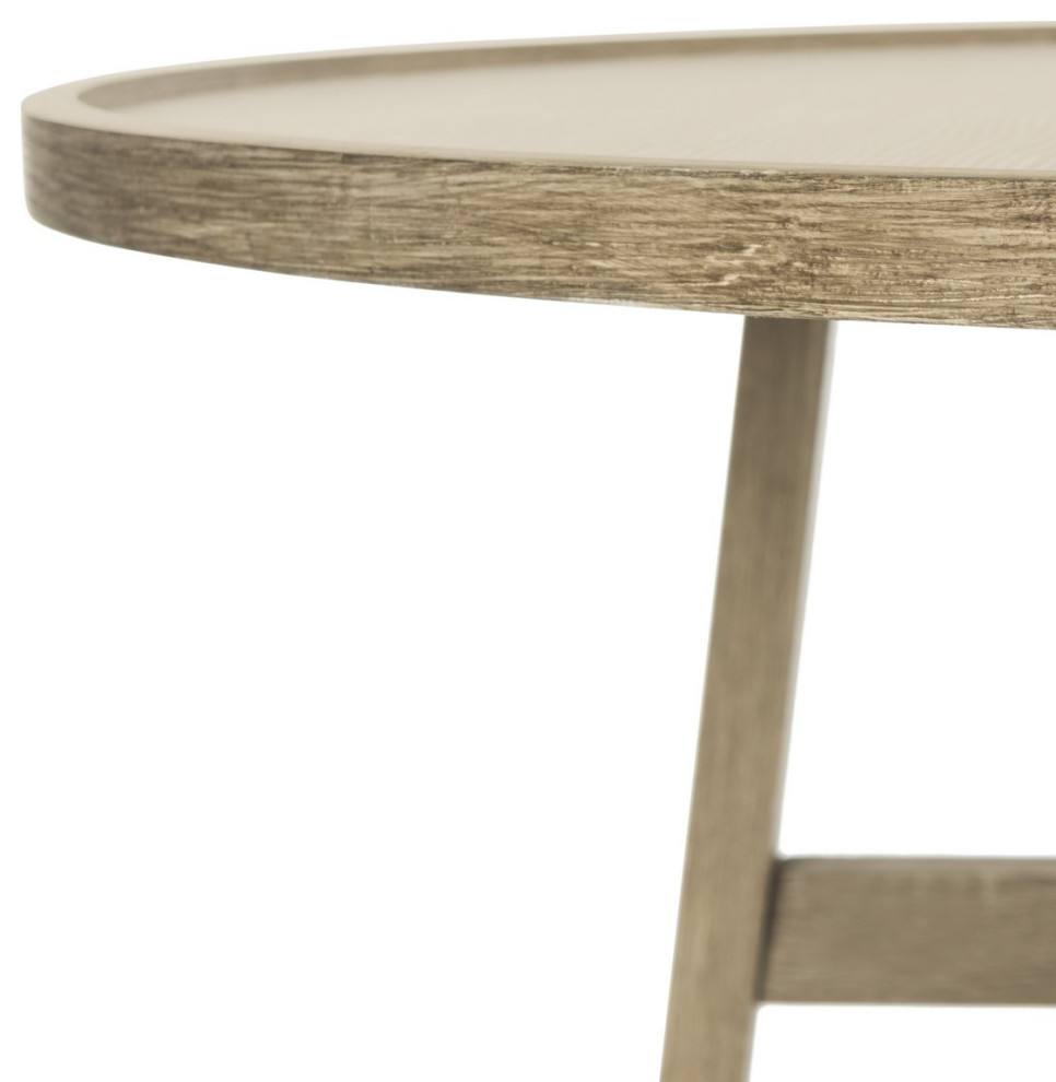 Osiris Retro Mid Century Wood Coffee Table Light Grey   Transitional   Coffee Tables   by AED Luxury Home Decor  Houzz