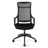 Lenzer Mesh High-Back Task Chair， Black， BIFMA Certified