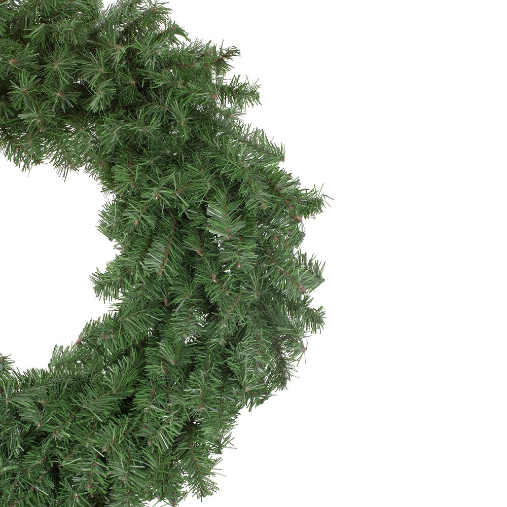 Canadian Pine Artificial Christmas Wreath  30 Inch  Unlit   Green