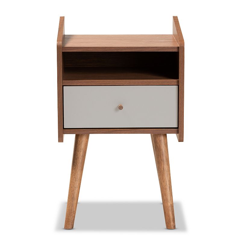 Baxton Studio Elario Nightstand Table