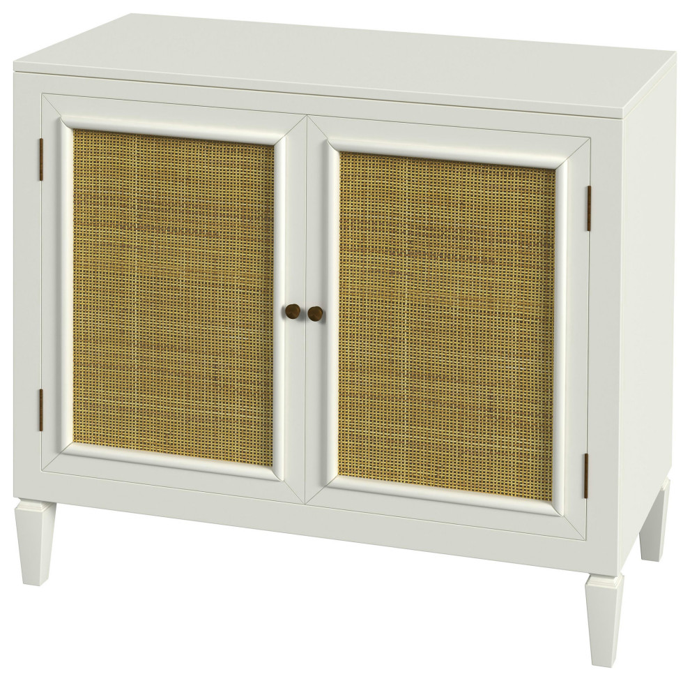 Butler Specialty Company  Hyannis Console Cabinet  White   Tropical   Accent Chests And Cabinets   by PARMA HOME  Houzz