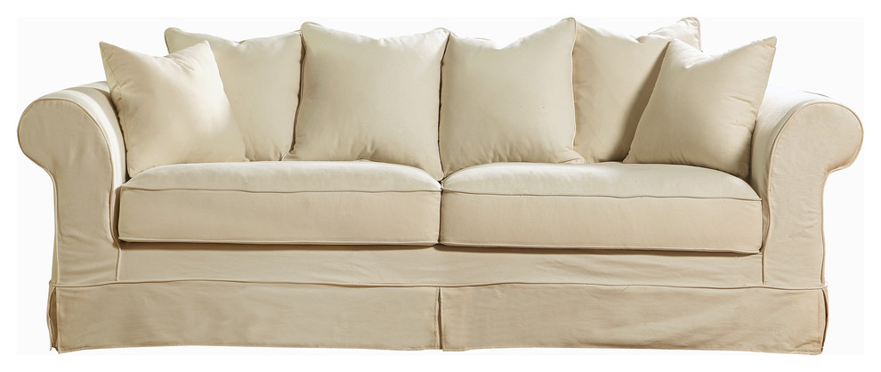 Luna Slipcover Sofa   Transitional   Sofas   by Mulhouse Furniture  Houzz