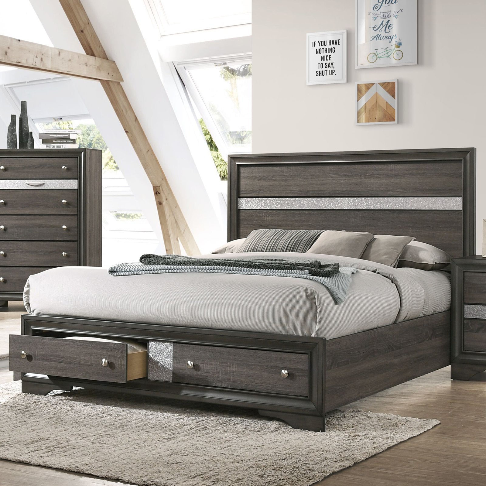 Acme Furniture Naima Storage Panel Bed