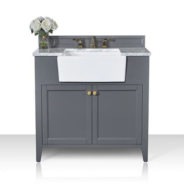 Adeline Sapphire 36-Inch Vanity Console with Farmhouse Sink