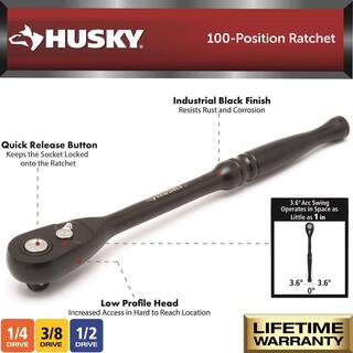 Husky 100-Position Ratchet Set (5-Piece) H1005PCRAT