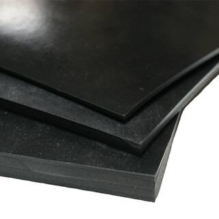 Rubber-Cal EPDM 14 in. x 36 in. x 24 in. Commercial Grade 60A Rubber Sheet - Black 20-109-0250-36-024