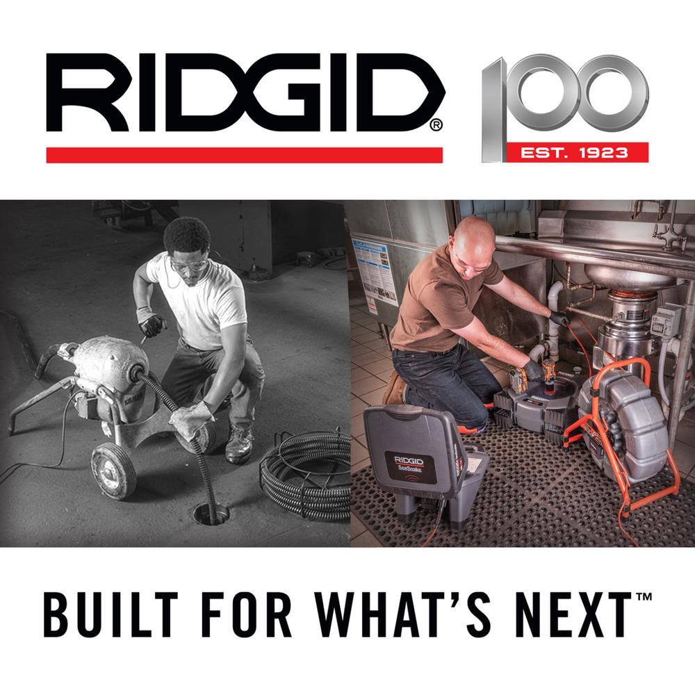 RIDGID K-400 AutoFeed Drain Cleaning Snake Auger 120-Volt Drum Machine and C-45IW 12 in. x 75 ft. Cable + Tool Set  Gloves 27013