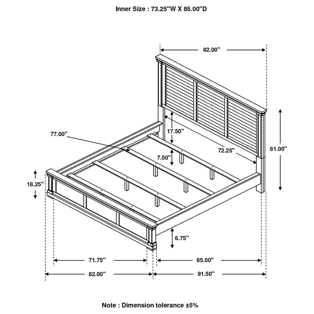 Coaster Furniture Hillcrest Eastern King Panel Bed