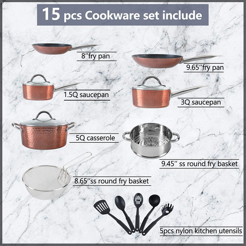 Non-stick induction cookware sets