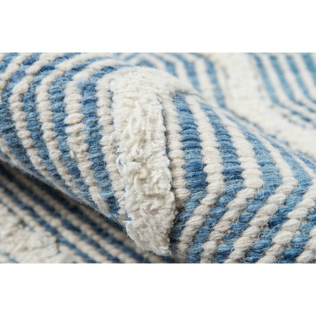 Langdon Prince Hand Woven Wool Area Rug Blue Erin Gates By Momeni