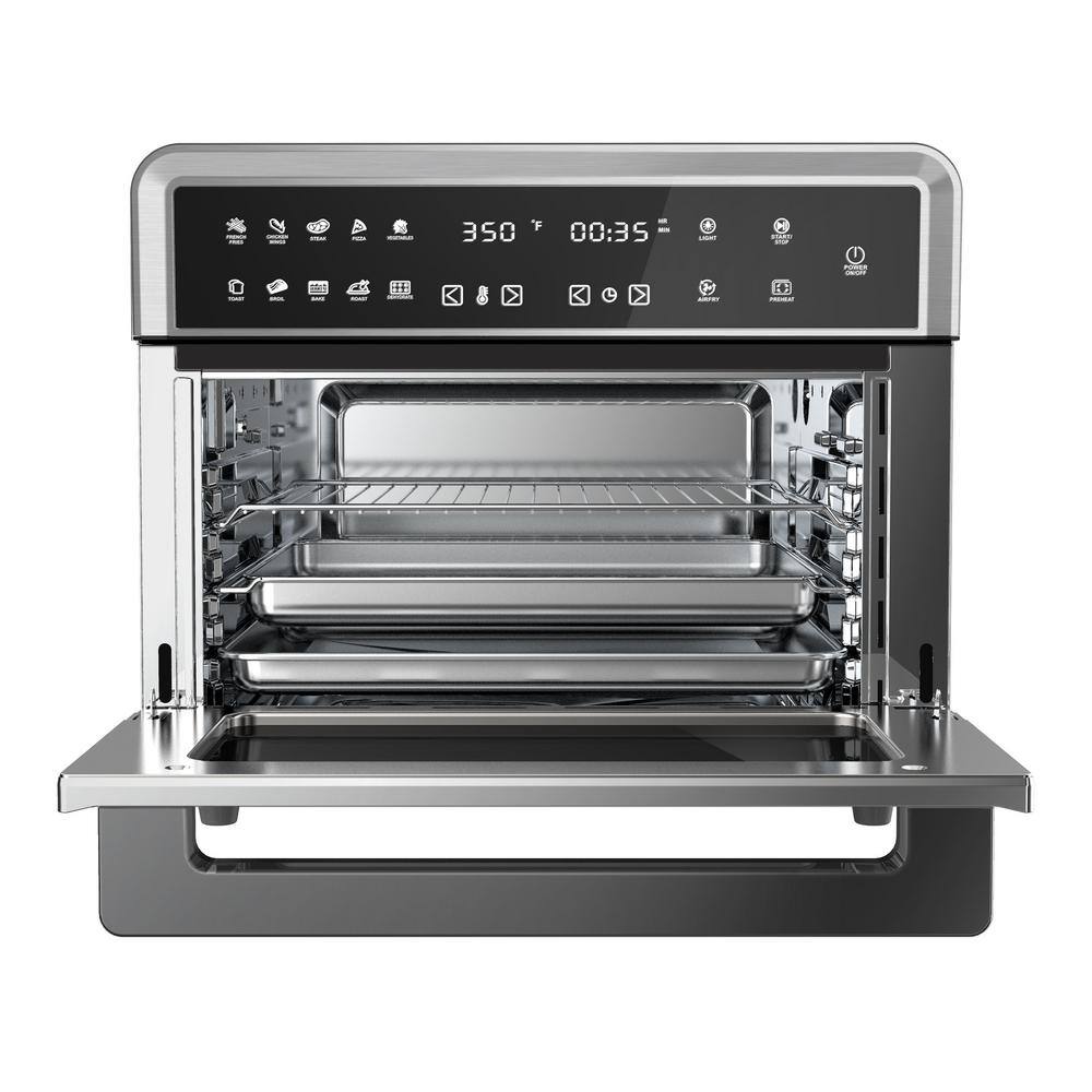 MegaChef 1800 W 10-in-1 Countertop Stainless Steel Multi-function Toaster Oven 985114320M