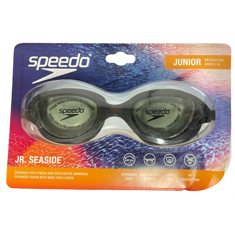 Speedo Junior Seaside Goggles - Black Steel