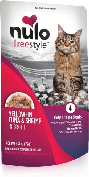 Nulo FreeStyle Yellowfin Tuna and Shrimp in Broth Cat Food Topper